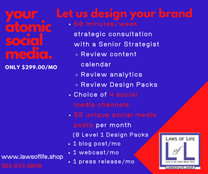 Atomic Social Media Pack  $299/month